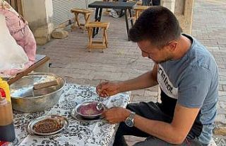 Dağdan kar getirip tatlandırdı, tabağını 50...