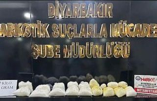Diyarbakır’da 43 kilogram uyuşturucunun ele geçirildiği...