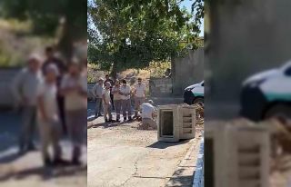 Doğalgaz borusu zarar gördü, korku dolu anlar yaşandı