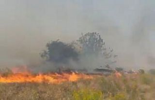 Doğanyol’da bahçe yangını