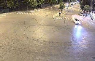 Drift yapan sürücü KGYS kameralarından kaçamadı