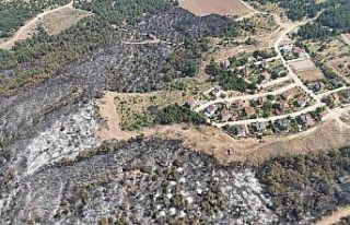 Dron görüntüleri yangın tehlikesinin boyutunu...