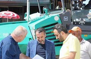 Elazığ Belediye Başkanı Şerifoğulları yol yenileme...