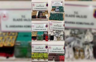 Elazığ’da gümrük kaçağı ürünler ele geçirildi