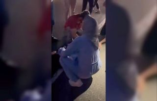 Elazığ’da yolun karşısına geçmek isterken...