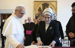 Emine Erdoğan, Papa 14. Leo ile görüştü