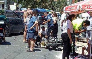 Erdek’te motosikletler çarpıştı: 2 yaralı