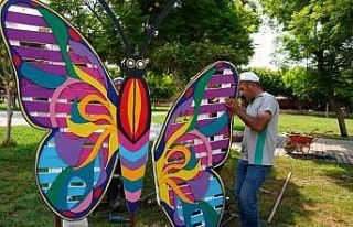 Erdemli’de atık malzemelerle park ve bahçelere...