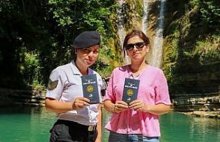 Erfelek Şelaleleri’nde KADES bilgilendirmesi