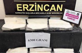 Erzincan’da 6 kilo 300 gram metamfetamin ele geçirildi
