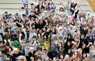 Erzincan’da camiler çocuklarla şenlendi