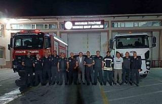 Erzurum’dan Hatay’a itfaiye desteği
