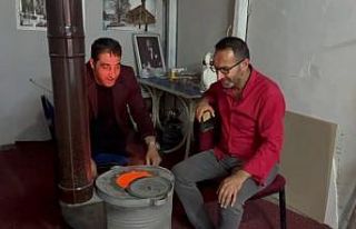 Erzurumlular temmuz ayında soba yaktı