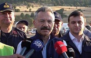 Eskişehir Valisi Aksoy: "Yangında 60 hektar...