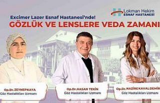 Esnaf Hastanesi’nde gözlük ve lenslere veda