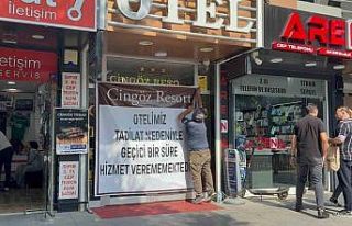 Esnaf Odası başkanının oteli mühürlendi