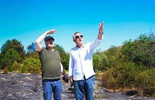 Eymir Gölü’nde yangının ardından soğutma ve...