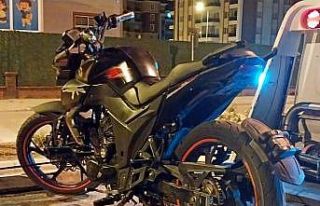 Gece saatlerinde çevreyi rahatsız eden motosiklet...