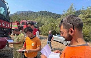 Genç yüreklerden alevlerle savaşanlara vefa örneği