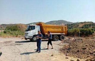 Germencik’te moloz mesaisi