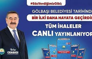 Gölbaşı Belediyesi’nde bir ilk: İhaleler artık...