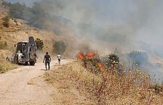 Gördes yangınında ekip sayısı artırıldı