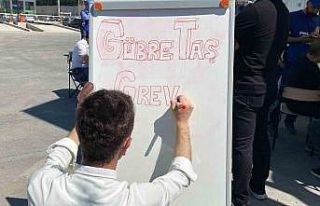 Gübretaş işçileri greve başladı