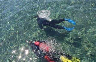 Gündoğan’da deniz dibi temizliği