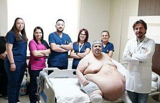 Hastaneye sedye ile gelen 310 kiloluk Aydınlı adam...