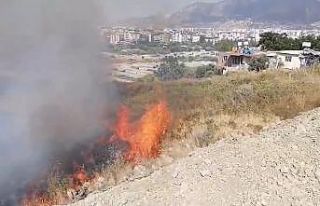 Hatay’da çıkan bahçe yangını büyümeden söndürüldü