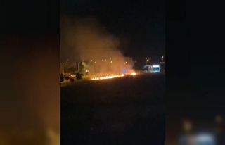 Hava fişekten çıkan yangın paniğe sebep oldu