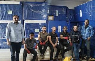 Hollanda’dan alınan minderler Erzurum’a ulaştı