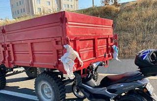 İpsala’da traktör römorkuna çarpan motosikletin...