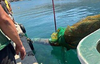 İzmir Karaburun’da balıkçı ağına denizaltı...