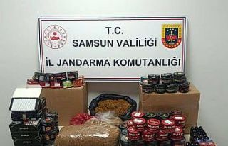 Jandarma kaçak tütün mamulleri ele geçirdi
