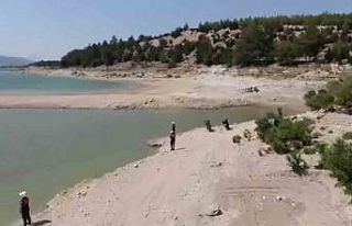 Jandarmadan baraj ve ormanlık alanda dron destekli...