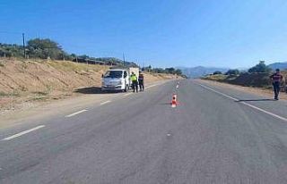 Jandarmadan drone destekli trafik denetimi