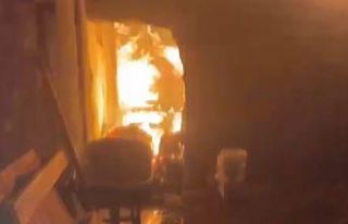 Kahramanmaraş’ta ahır yangını, 2 hayvan telef...