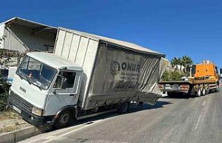 Kamyonetin freni patladı, facianın eşiğinden dönüldü