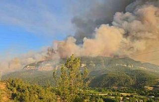 Karabük’te alevler karayoluna doğru ilerliyor