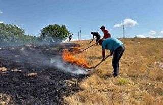 Karabük’te anız yangını söndürüldü