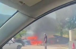 Karabük’te kömür ve odun deposu alev aldı