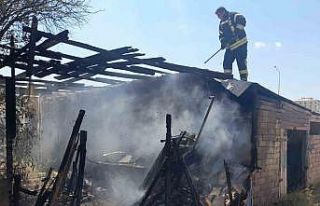 Karaman’da depo yangını