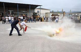 Kartepe Belediyesi’nde yangın tatbikatı