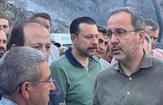 Kasapoğlu, yangın bölgesinde incelemelerde bulundu