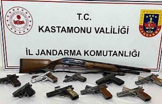 Kastamonu’da 10 adet silah ele geçirildi: 1 gözaltı