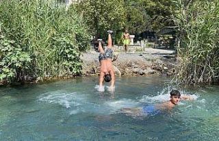 Kavurucu sıcaktan bunalan vatandaşlar, soluğu buz...