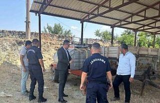 Kaymakam Dalak, orman yangınlarıyla mücadele kapsamında...