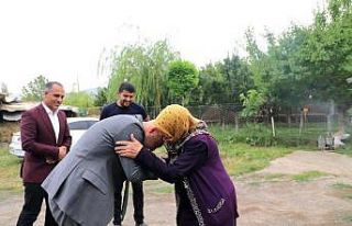 Kaymakam Ekinci’den şehit ailesine ziyaret