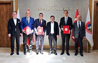 Kayseri OSB Sağlık Merkezi valilikte imzalanan protokolle...